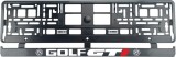 Cumpara ieftin Set 2 bucati, suport numar inmatriculare carbon VW Golf GTI, Autohelix MSA