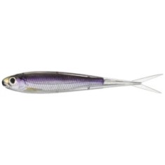 Shad Live Target Twitch Minnow Soft Jerkbait, Silver / Purple, 10cm, 4buc/pac foto