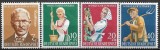 B2284 - Germania RF 1958 - Timbre ajutor 4v.neuzat,urme de sarniera, Nestampilat