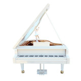 Cutie muzicala, cu cheita, in forma de pian cu cheita, 20 cm, 1482G
