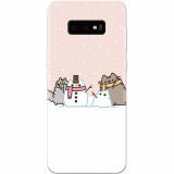 Husa silicon pentru Samsung Galaxy S10 Lite, Cat And Snowman