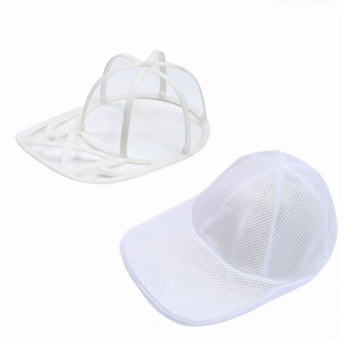 Geantă de curățare a pălăriei, geantă de rufe, mașină de spălat anti-deformare de uz casnic, Flippy, geantă specială de curățare, cu fermoar alb, de d foto