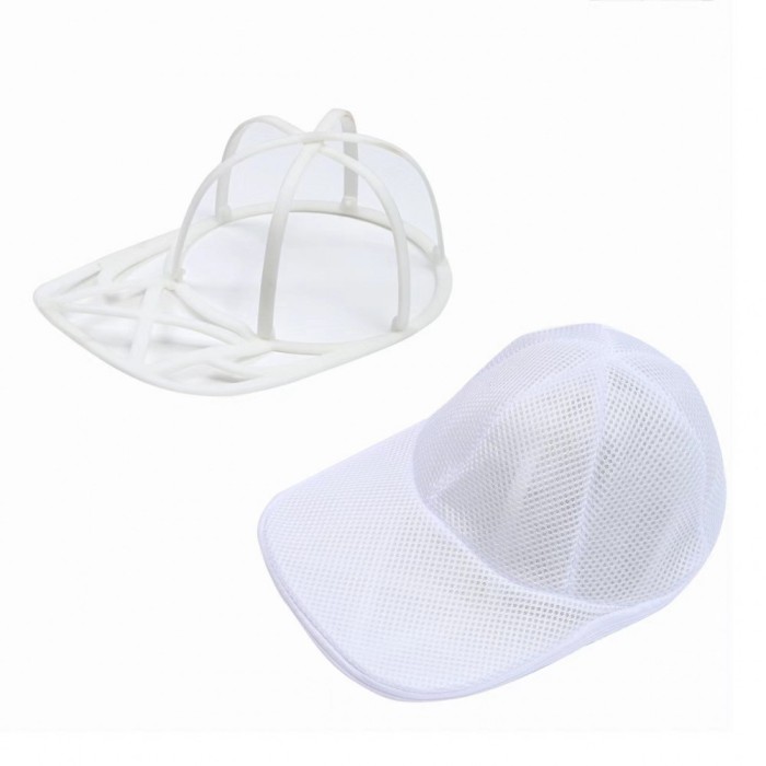 Geantă de curățare a pălăriei, geantă de rufe, mașină de spălat anti-deformare de uz casnic, Flippy, geantă specială de curățare, cu fermoar alb, de d