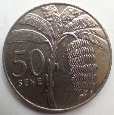 Moneda 50 Sene 2002 AUNC. Samoa foto
