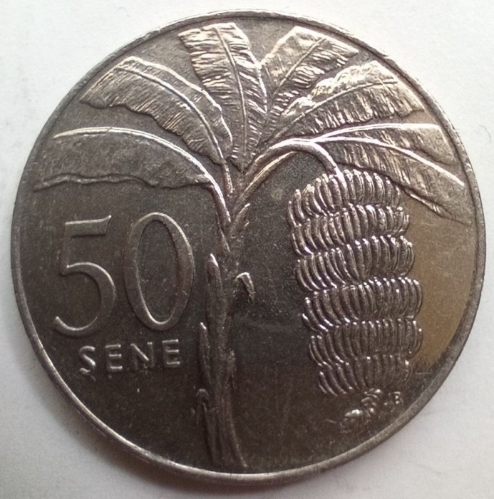 Moneda 50 Sene 2002 AUNC. Samoa
