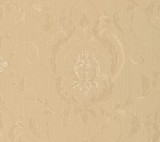 Tapet clasic, baroc, crem, auriu, dormitor,47612