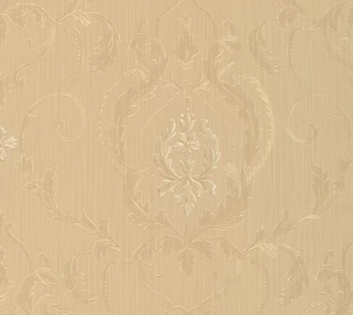 Tapet clasic, baroc, crem, auriu, dormitor,47612