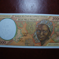 AFRICA CENTRALA 2000 FRANCI UNC