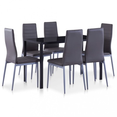 Gossi set mobilier de bucatarie, 7 piese, gri foto