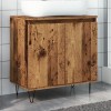Gossi dulap de baie, lemn vechi, 58x33x60 cm, lemn prelucrat