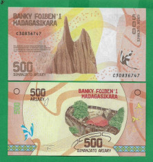 = MADAGASCAR ? 500 ARIARY ? 2017 - UNC = foto