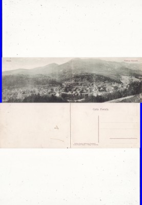 Sinaia -Vedere generala- cp dubla foto