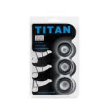 Inele erectie pentru penis TITAN 3 buc.