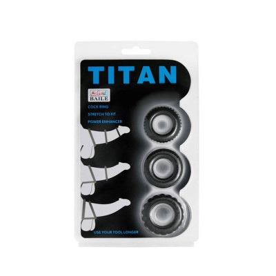Inele erectie pentru penis TITAN 3 buc. foto