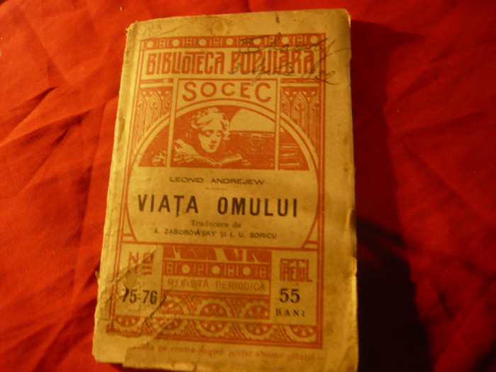 Leonid Andreev - Viata omului 1909 -Colectia Biblioteca Populara 75-76 ,128 pag