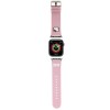 Curea pentru Apple Watch 1/2/3/4/5/6/7/8/9/10/SE/SE 2 (38/40/41/42mm) - Hello Kitty Strap Leather Kitty Head (HKAWMPGKHP) - Pink
