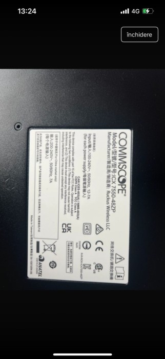 Switch enterprise Ruckus / CommScope ICX7550-48ZP, 48 porturi, PoE++, Layer 3