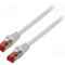 Patch cord S/FTP 6 litat Cu LSZH gri 10m 26AWG LANBERG