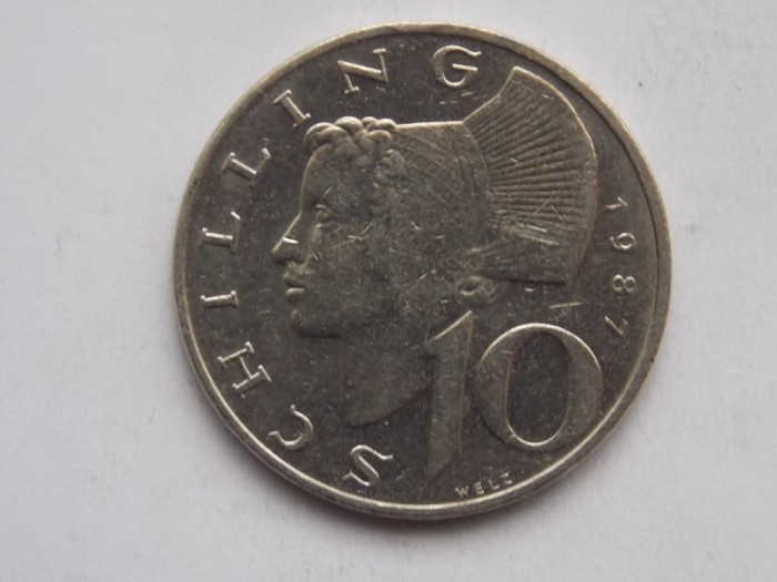 10 SCHILLING 1987 AUSTRIA