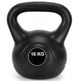 Kettlebell 16 kg pentru forta, cu maner ergonomic si carcasa ABS rezistenta