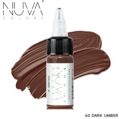 Tus Micropigmentare - NUVA Colors &amp;ndash; 15ml - 60 Dark Umber foto
