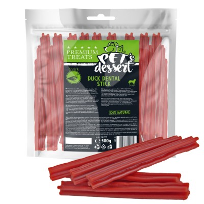 Pet s Desert, Recompense pentru caini, Dog Duck Dental Stick LSDC-35, 500 g foto