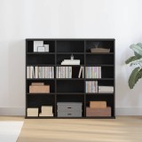 VidaXL Dulap pentru CD-uri, stejar negru, 100x23x89,5 cm