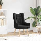 vidaXL Fotoliu de relaxare Negru 63 x 67 x 94 cm țesătură