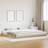Cadru de Pat vidaXL Lemn Natural Lemn Masiv de Pin 180 x 220 cm Durabil
