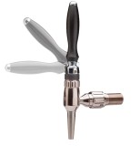 Robinet de bere Nordic - din otel satinat cu ax compensator inox 5/8", Lungimea firului: 35 mm