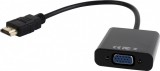 CABLU video GEMBIRD, splitter HDMI(T) la VGA(M)+Jack 3.5mm(T), 15cm, rez max Full HD la 60Hz, converteste semnal digital HDMI in analog VGA+3.5 mm jac