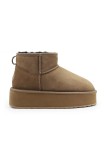 Emu Australia cizme de zapada din piele intoarsa Stinger Micro Flatform culoarea maro, W13082.CORI
