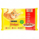 Cumpara ieftin Friskies Cat 4x85 g Pui Vita Miel Rata, Purina