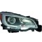 Far SUBARU LEGACY (BN/BS), 04.2014-2017; OUTBACK (BS), 05.2015-2017, partea Dreapta, Taiwan, cu lumina de parcare LED; Tip=USA;tip bec H11+HB3+W5W+WY