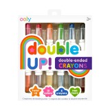 Creioane cerate duble, set de 6, Double up! , 12 culori