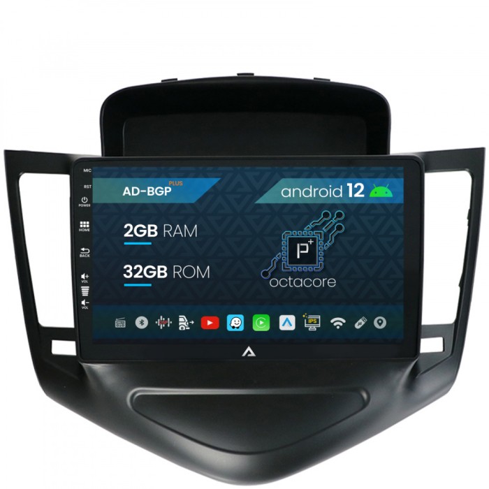Navigatie Chevrolet Cruze (2008-2014), Android 12, P-Octacore 2GB RAM + 32GB ROM, 9 Inch - AD-BGP9002+AD-BGRKIT237