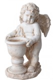 Cupidon cu ghiveci-statueta din rasini speciale YAC067, Piatra, Religie
