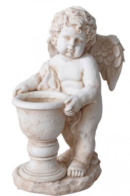 Cupidon cu ghiveci-statueta din rasini speciale YAC067 foto