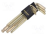 Set chei imbus sferice ProTanium&reg; 9 buc. BONDHUS