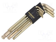 Set chei imbus sferice ProTanium&reg; 9 buc. BONDHUS