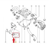 Furtun intercooler, supraalimentare Opel Vivaro 2006-2014; Renault Trafic 2006-2014, diametru 60/60 mm, cauciuc, RapidAuto 6026PT-1