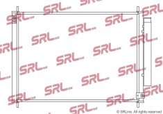 Condensator climatizare AC Honda Accord Usa 17, motor: 2.0, 2.0 Plug-In Hybrid, Condensator cu uscator integrat, 547x373x16, SRLine, miez si