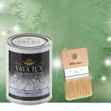 Vopsea decorativa de Lux, Argentina, cu Efect 3D Stelat, Verde Inchis, 2 Litri si Pensula inclusă-Toro Decor