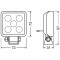 SET 2 PROIECTOARE LED 6000K, 550 LM - LEDriving CUBE VX70-WD OSRAM