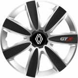 Set 4 Capace Roti GTX Carbon Gri-Negru R17, Pentru Renault Nou