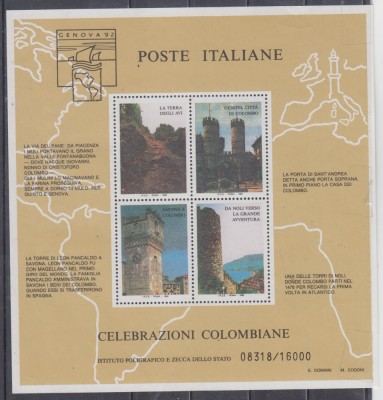 M2 QC 13 - Colita foarte veche - Italia - bloc foto