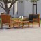 Gossi set mobilier de gradina cu perne, 3 piese, lemn masiv acacia