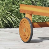 vidaXL Roți Spațiale cu roata 2 pcs Maro 20.5 x 20.5 x 2 cm 4105533