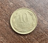 C50 - Moneda foarte veche - Chile - 10 pesos - 2008, America Centrala si de Sud