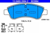 ATE 13.0460-3994.2 set placute frana,frana disc